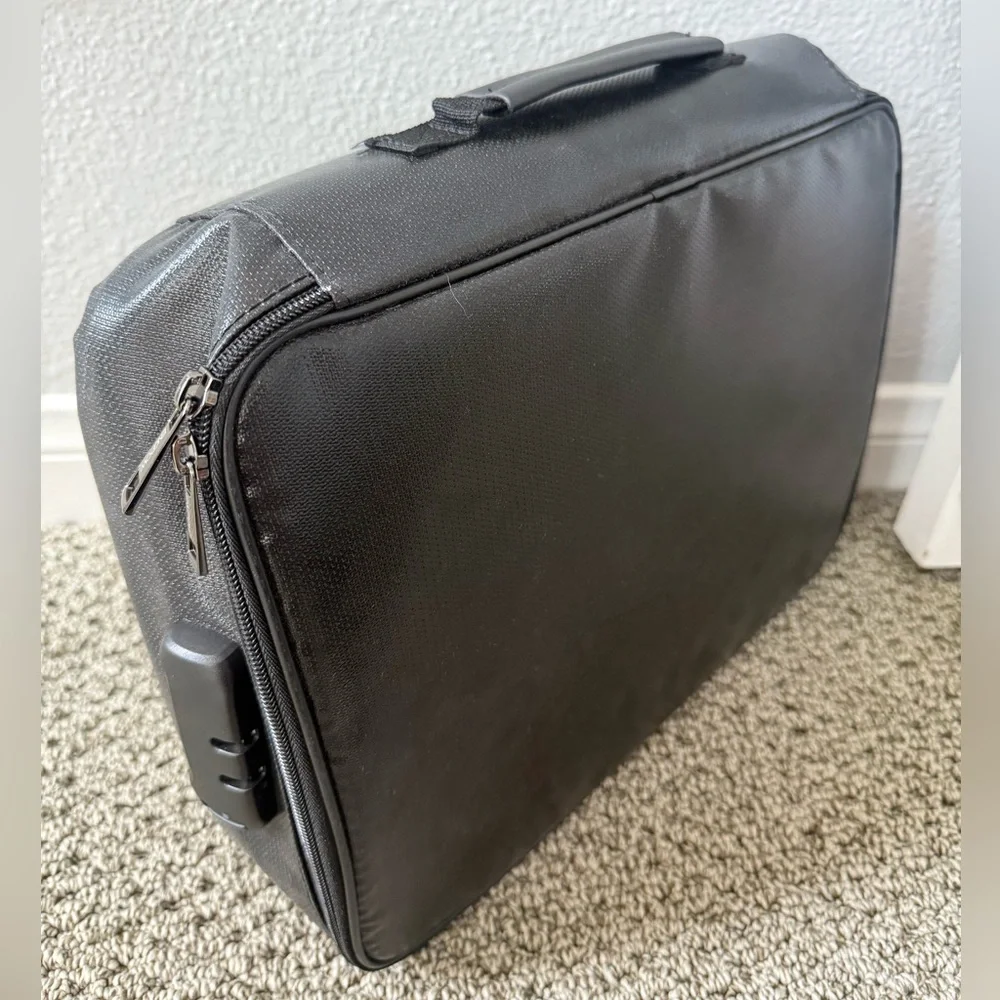 Engpow Black Men's Bag Briefcase/laptop bag/organizer with lock
